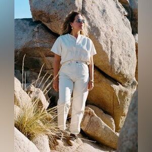 Rudy Jude Molly Jeans Denim size 3 Natural with blue stitching RARE